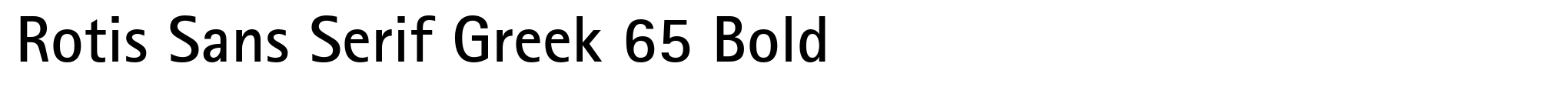 Rotis Sans Serif Greek 65 Bold image